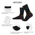 thumbnail image 4 of KLL Butterfly Print Cool Socks Men's Women's Crew Socks Funny Crazy Novelty Stockings, 4 of 7