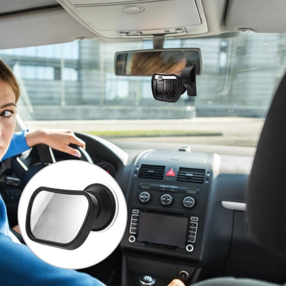 Masteelf Car Baby Rearview Mirror Covers Backseat for Facing Concave Black