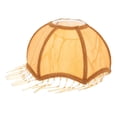 thumbnail image 4 of HINTRMENT Victorian Table Lamp Shade Vintage Lampshade Light Brown Cloth Dustproof 1Set, 4 of 8