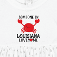 thumbnail image 4 of Inktastic Someone in Louisiana Loves Me Girls Baby Dress, 4 of 5