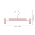 thumbnail image 3 of PONPRNGY Pants Hangers with Clips 5 Pack, Non-Slip Skirt Hangers for Women, Upgraded Heavy Duty Plastic Clip Hanger for Pants, Trousers, Jeans, 11" Short Hanger, 3 of 6