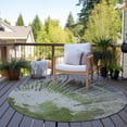thumbnail image 6 of Addison Rugs Chantille Indoor/Outdoor Transitional Modern Olive Washable Round Rug, 8' x 8', 6 of 6