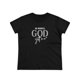 thumbnail image 2 of Camiseta de mujer "God Got Me", cómoda, de cuello redondo, informal, de mezcla de algodón, de manga corta, suave y transpirable, ideal para verano y primavera, estilo urbano, camisetas de ocio., 2 of 8