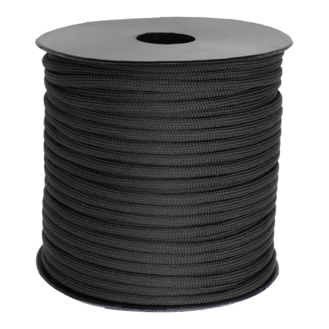 pitrice Paracorde de Camping Multifonction 4 mm Cordon de Parachute pour Survie Voyage Randonnée Noir 50 m