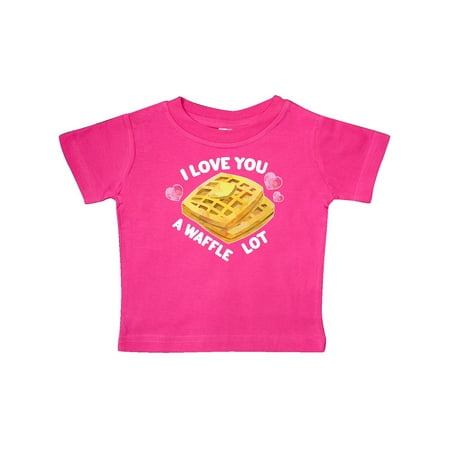 

Inktastic Valentine s Day I Love You a Waffle Lot with Hearts Gift Baby Boy or Baby Girl T-Shirt