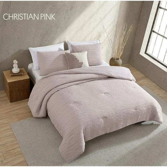 Set Edredón Cristian Acolchado Suave 4 Piezas- Mat/Queen