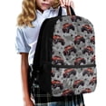 thumbnail image 3 of Uourmeti Monster Truck Print Backpack for Men, 17 Inch Personalized Large Capacity Polyester Daily Backpack for Work Travel, 3 of 6