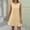 Yellow, variant on ClodeEU Women's Summer Cute Striped Sleeveless Crewneck Dress with Ruffle Hem,Casual Mini Dress Black,Womens Plus S