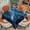 Ocean Waves, variant on Fall Pumpkin Tablecloth 54x54 Inch Square Thanksgiving Autumn Harvest Table Cloth Polyester Table Covers for Kitchen Dining,Small Tablecloth for Parties Picnic
