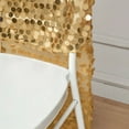 thumbnail image 4 of Balsa Circle Gold Big Payette Sequin Chiavari Dining Chair Back Slipcover Party Events Home Decorations Supplies, 4 of 8