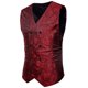 thumbnail image 2 of Camisa Botón para Hombre Color Coincidencia Casual Chaleco de Trabajo de Doble Pecho, Chaleco sin Mangas de Poliéster para Negocios, Traje Y Uso Diario, 2 of 4