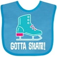 thumbnail image 3 of Inktastic Ice Skating Gotta Skate Boys or Girls Baby Bib, 3 of 4