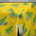 thumbnail image 4 of Frogs Dog Crate Cover, Continuous Natural Environment Pond Animal and Flowers Illustration, Easy to Use Pet Kennel Cover for Dogs, 35" x 23" x 27", Earth Yellow and Multicolor, by Ambesonne, 4 of 6