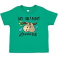thumbnail image 3 of Inktastic My Grammy Loves Me with Sloth and Hearts Boys or Girls Baby T-Shirt, 3 of 5