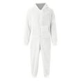 thumbnail image 5 of Eiyaclvo Men's Hooded Onesie Pajamas Lightweight Fuzzy Fleece Zip Up Jumpsuit Long Sleeve Long Pants One Piece Pjs, 5 of 6