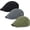 Black+darkgrey+armygreen, variant on 3Pcs Cotton Newsboy Hat for Men Cool Adjustable Flat Cap