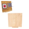 thumbnail image 1 of Crochet Blocking Board, Pine Wood 40 Fixed Rods Handcrafted Crochet Blocking Board  for Grandmothers, 1 of 7