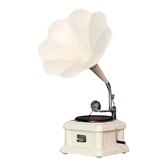 Adorno De Fonógrafo De Estilo Vintage, Decoración Del Dormitorio Del Hogar, Regalos De Cumpleaos, Color Blanco Sunnimix cajas de música fonógrafos
