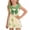 E002-Green, variant on hengsof Girls Summer Sleeveless Princess Dress Floral Print Party Casual Sundress Ruffled Round Neck Knee Length for 1-10 Years