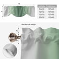thumbnail image 6 of Tie Up Valance Curtain for Kitchen, Rat Tail Green Gray Gradual Rod Pocket Short Curtains Adjustable Tie-Up Shade Valances, Abstract Art Window Treatment for Bathroom Living Room Bedroom, 6 of 9