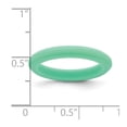 thumbnail image 2 of Silicone Green 3mm Round Band Size 5 Ring for Women and Men, 2 of 2