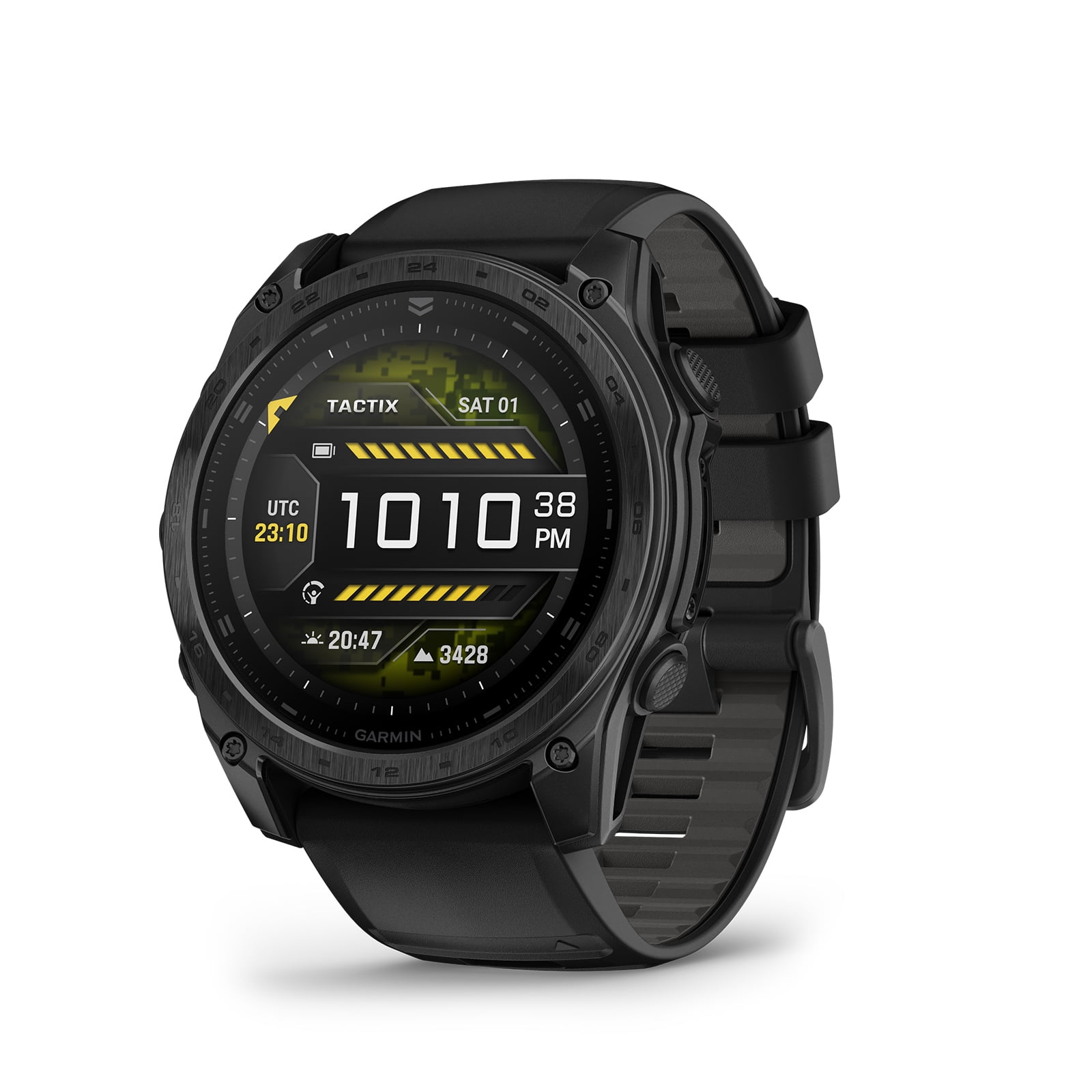 Garmin Tactix 8 47mm AMOLED Display Smart Watch, Built-in Flashlight, 16 Days Battery Life, Premium Tactical GPS Smartwatch, Includes Applied Ballistics Ultralight Solver Bundle With Earbuds and more