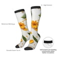 thumbnail image 4 of Naloa Sunny Yellow SunFlower Knee Socks, High Socks Long Stretchy Sock Women Knee High Stocking, Long Socks for Women, 4 of 6