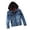 Blue, variant on Toddler Jean Jacket Boys Long Sleeve Boys Denim Hoodie Blue Jacket Boys Spring Jackets Boys Jacket Size 3-4 Years