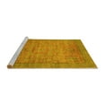 thumbnail image 2 of Ahgly Company Machine Washable Indoor Rectangle Oriental Yellow Modern Area Rugs, 2' x 3', 2 of 4