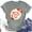 03-Gray, variant on Cute Summer Tops for Women Loose Short Sleeve mit Print Cool Crew Neck Casual Stretch Plus Size Graphic Graphic Tees for Women Black Size M