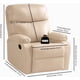 thumbnail image 2 of Sillon Masajeador, Sillon Reclinable de 360° Adultos Tipo Cine 8 Modos de Masaje con Soporte Lumbar, Reposapiés Retráctil, Sillas Giratorias Manuales para Sala de Estar y Dormitorio (Beige), 2 of 9