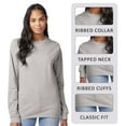 thumbnail image 3 of Hanes Unisex Authentic Long Sleeve T-Shirt 100% Cotton Heavyweight Crewneck Classic Tee (Navy, XL), 3 of 7