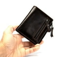 thumbnail image 7 of Egoelife Women RFID Blocking Small Compact Bifold Wallet Genuine Leather Credit Card Holder Zipper Pocket Purse with ID Window, 7 of 7