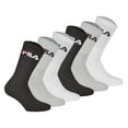 thumbnail image 1 of FILA Calcetines unisex, pack de 6 - calcetines de tripulación, de rizo, de tenis, deportivos (2x 3 pares) Multicolor 39-42, 1 of 7