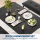 thumbnail image 5 of Yeshouse Mesa de comedor para 4 personas con 2 bancos tapizados, juego de 3 piezas que ahorra espacio, ideal para cocinas, apartamentos y estudios, fácil de montar, 5 of 8
