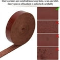 thumbnail image 6 of 0.5 Inch Wide Flat Leather Cord 200cm Leather Strips 1.2mm Thick Glossy Full Grain Genuine Leather Strap Threads Strings for DIY Crafts Belt Boot Lace Making Braiding Ropes Saddle Brown DIY, 6 of 9