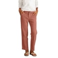thumbnail image 3 of Women's Daily Elastic Waist Straight Leg Pants with Pockets Solid Color Loose Trousers, 3 of 7