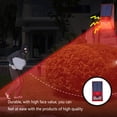 thumbnail image 4 of Naiovety Lámpara de alarma solar Control remoto Alarmas de seguridad PIR Movimientos Sirena Sensor portátil ligero Detector Luz de pared para exteriores Iluminación y accesorios Rojo Naiovety HA073374-01, 4 of 6