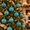 A, variant on 12 PC Shatterproof Christmas Ball Ornaments with Turquoise Gold Geometric Patterns and Metal Hanging Caps for Tree Decor