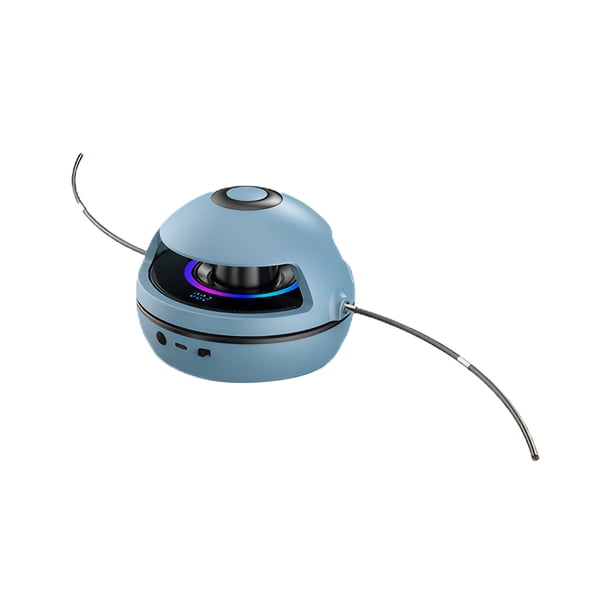 Advancent Máquina de saltar la cuerda inteligente con música, pantalla LED de 10 velocidades, máquina de saltar la cuerda eléctrica con Accesorios para máquinas de ejercicios azul