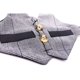 thumbnail image 5 of Conjunto de arnés y correa de chaleco de conejo multiusos Arnés suave ajustable de animal pequeño con decoración de botones Estilo de traje formal para conejito Conejo Gatito caminando brillar Juguete, 5 of 5