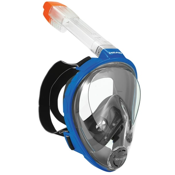 Head Sea Vu Full Face Fog XS Adult Snorkel Swim Mask, Blue - Walmart.com