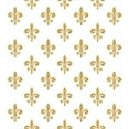 thumbnail image 3 of Fleur De Lis Duvet Cover Set, Vintage European Lily Aristocratic Dignified Majesty Print, Decorative 2 Piece Bedding Set with 1 Pillow Shams, Twin Size, Yellow White, by Ambesonne, 3 of 3