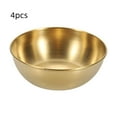 thumbnail image 2 of Stainless Steel Sauce Dishes,4 Pack Dipping Bowls,Small Bowls for Side dishes, Appetizer,Dip,Sushi.Reusable and Dishwasher Safe (4, Gold), 2 of 4