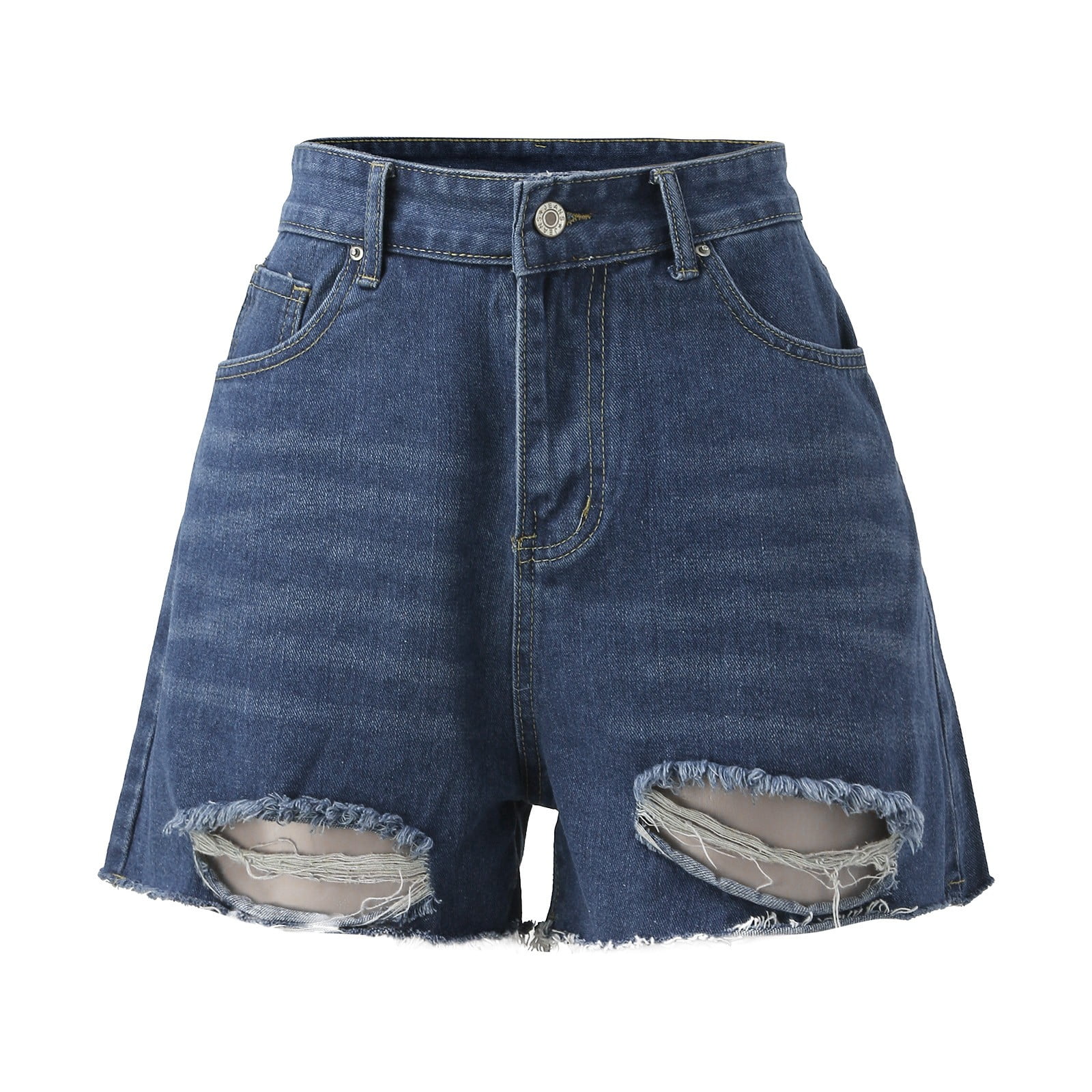 Womens Pants Jean Pants for Women Sexy Summer New Women s Denim Shorts High Waist Ripped Jean Shorts Adult Female Clothes Blue Size M Walmart