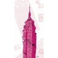 thumbnail image 2 of OnRei 9x14 Gold Ornate Wood Framed with Double Matting Museum Art Print Titled - Pink Empire, 2 of 4