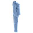 thumbnail image 7 of Unir Women Solid Loungewear 2 Piece Set, Crew Neck Loose Sweatshirt & Elastic Drawstring Wide Leg Pants Relaxed Home Wear True To Size, 7 of 7