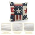 thumbnail image 4 of PHYHOO Patriotic Decorative Throw Pillow Covers, Porch Outdoor Home Decor, n Red Blue White Stripes Couch Cushion Case White, 4 of 5