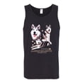 thumbnail image 2 of Wild Bobby, If It's Not an Alaskan Malamute It's Just a Dog Gift, Men Graphic Tank Top, Black, Small, 2 of 4