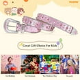 thumbnail image 7 of WHIPPY Kid's Western Rhinestone Belt for Girls Boys Cowboy Cowgirl Leather Belts, 7 of 7